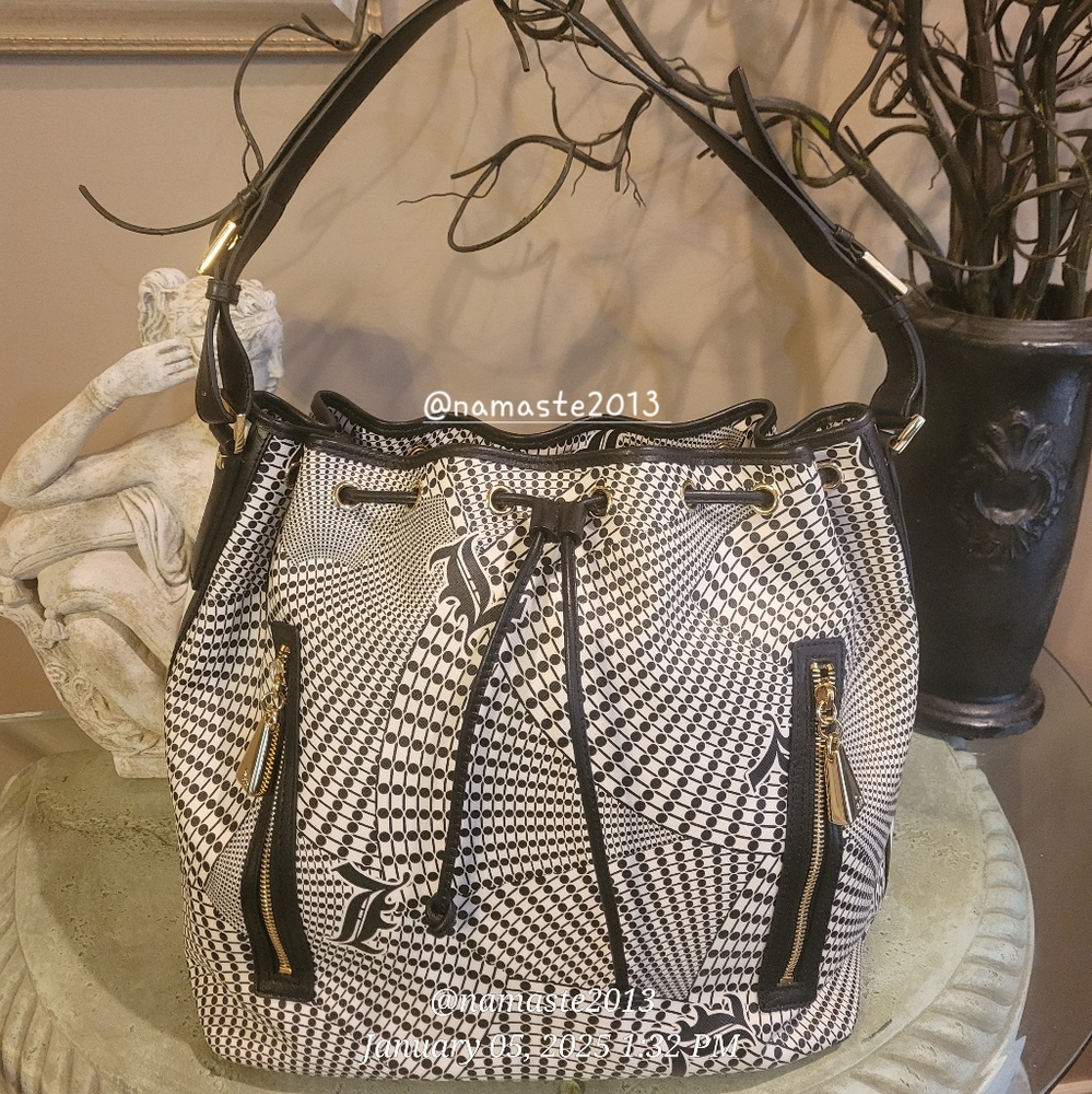 L.A.M.B. by Gwen Stefani Broadgate Samburu Hobo Bucket Bag Designer #71 - Picture 3 of 13